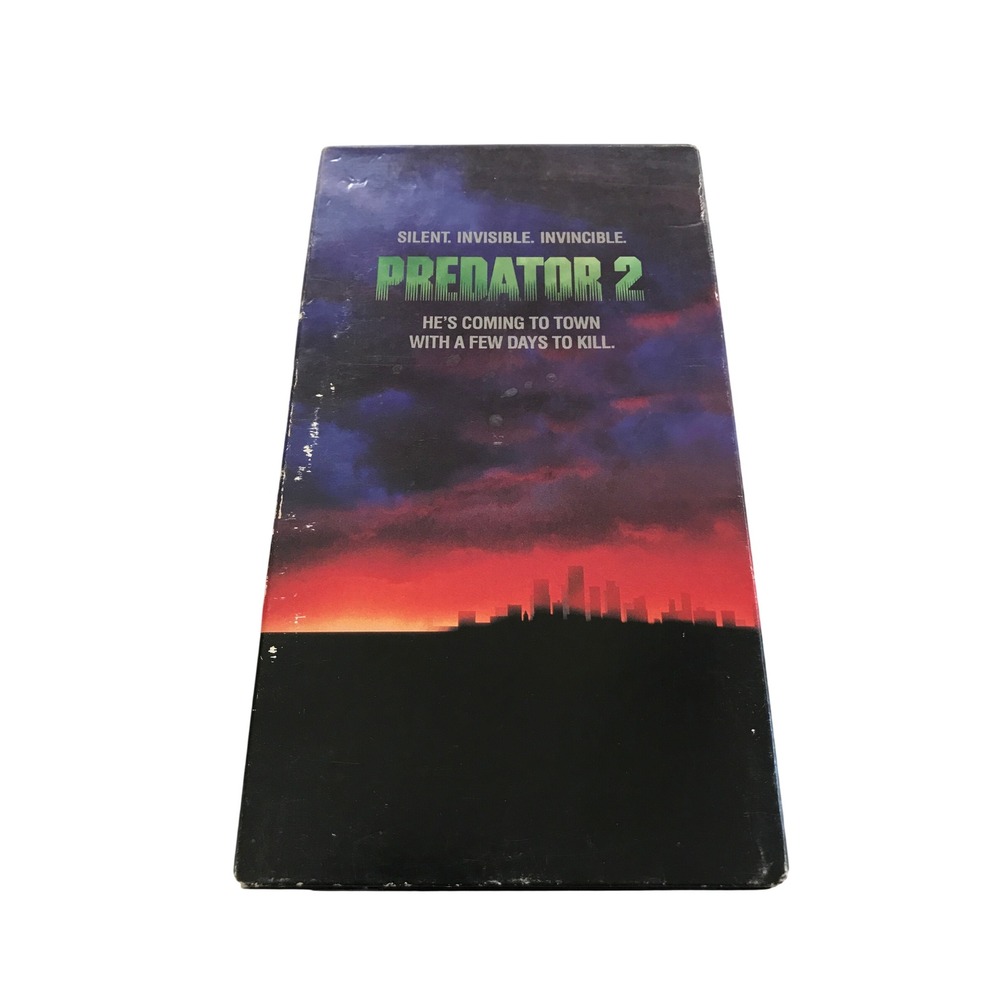 Predator 2 VHS 1990 Danny Glover Sci-Fi Action Movie Fox Video Tested Works
